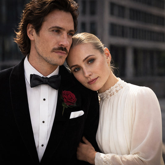 Onyx Black Bow Tie | Crêpe Satin Silk | Pre-Tied & Self-Tie