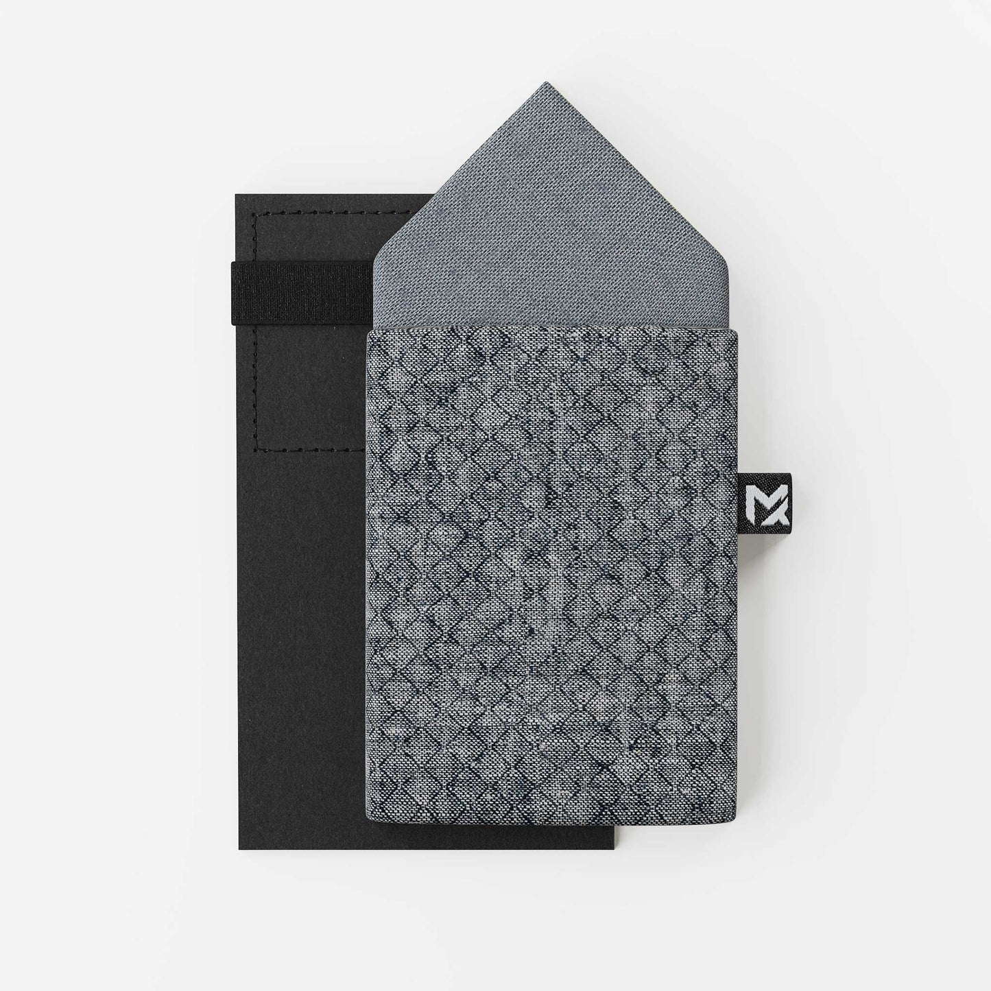 Blue Mesh Set – Bow Tie & Pocket Square | Mesh Melange & Fog Blue | Peace Silk