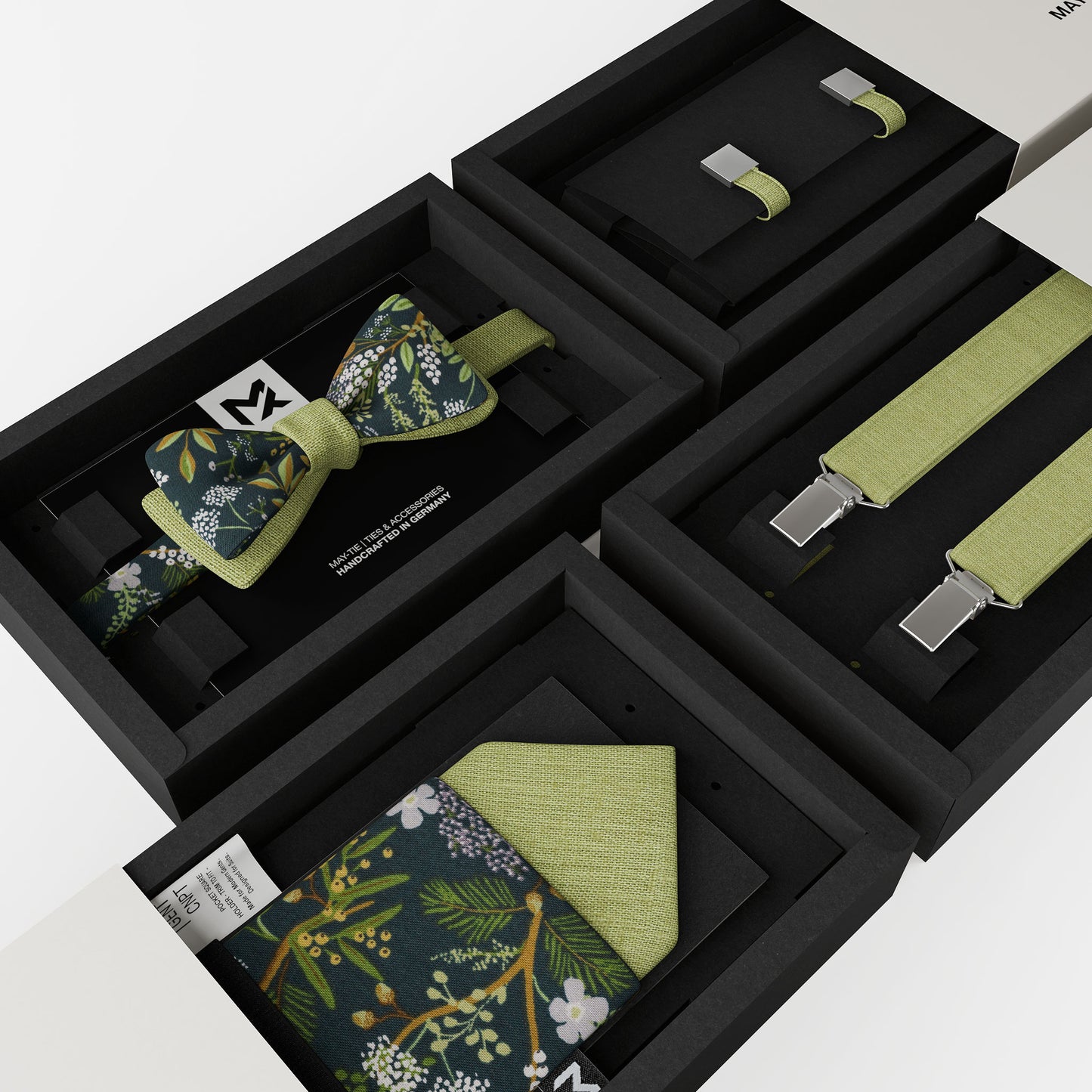 Pistachio Green Suspenders – Peace Silk | Classic Y-Shape