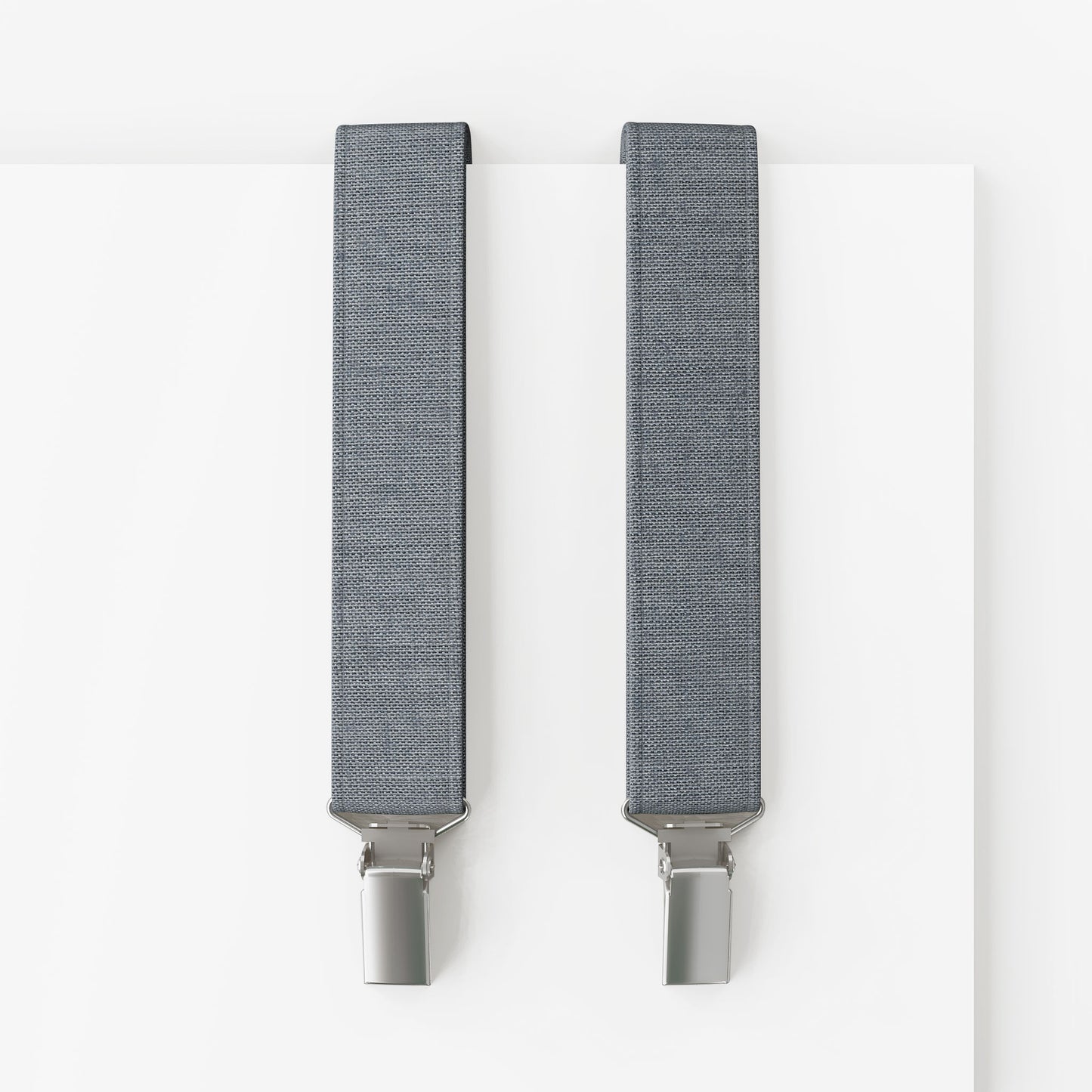 Blue Mesh Set – Bow Tie, Pocket Square & Suspenders | Mesh Melange & Fog Blue