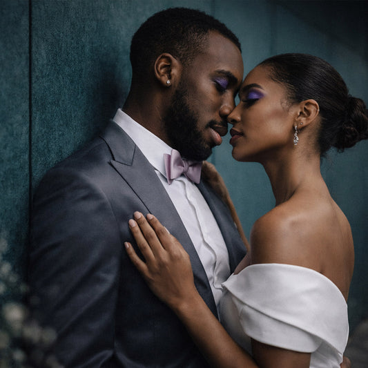 Smoke Lavender Bow Tie | Crêpe Satin Silk | Pre-Tied & Self-Tie