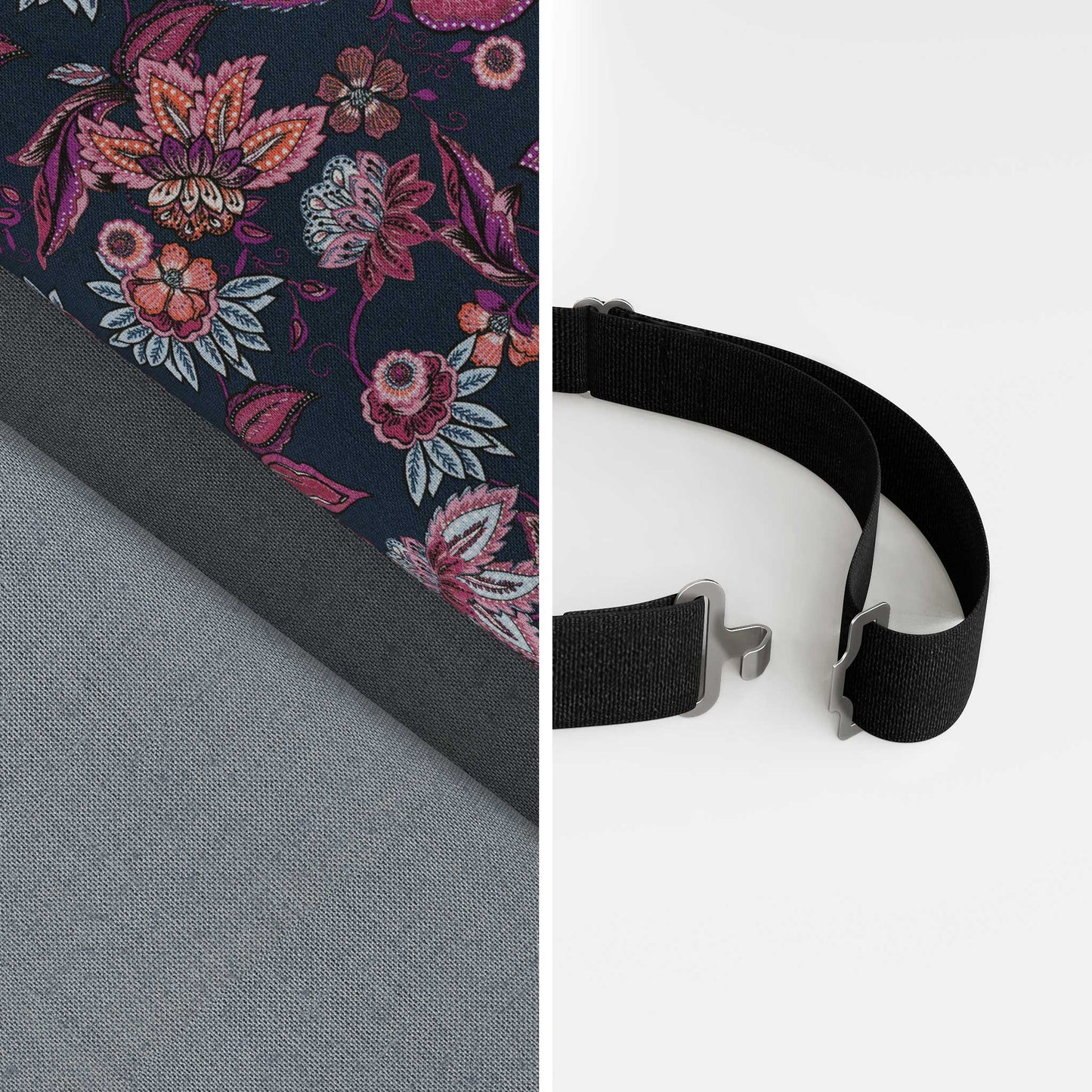 Blue Floral Bow Tie – Wildflowers & Fog Blue | Peace Silk | Pre-Tied & Self-Tie