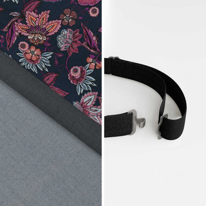 Blue Floral Bow Tie – Wildflowers & Fog Blue | Peace Silk | Pre-Tied & Self-Tie