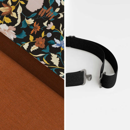 Orange Floral Bow Tie – Orange Bloom & Copper | Peace Silk | Pre-Tied & Self-Tie