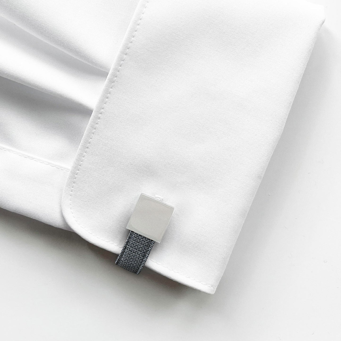 Square Loop Cufflinks – Fog Blue | Peace Silk | Swivel Bar