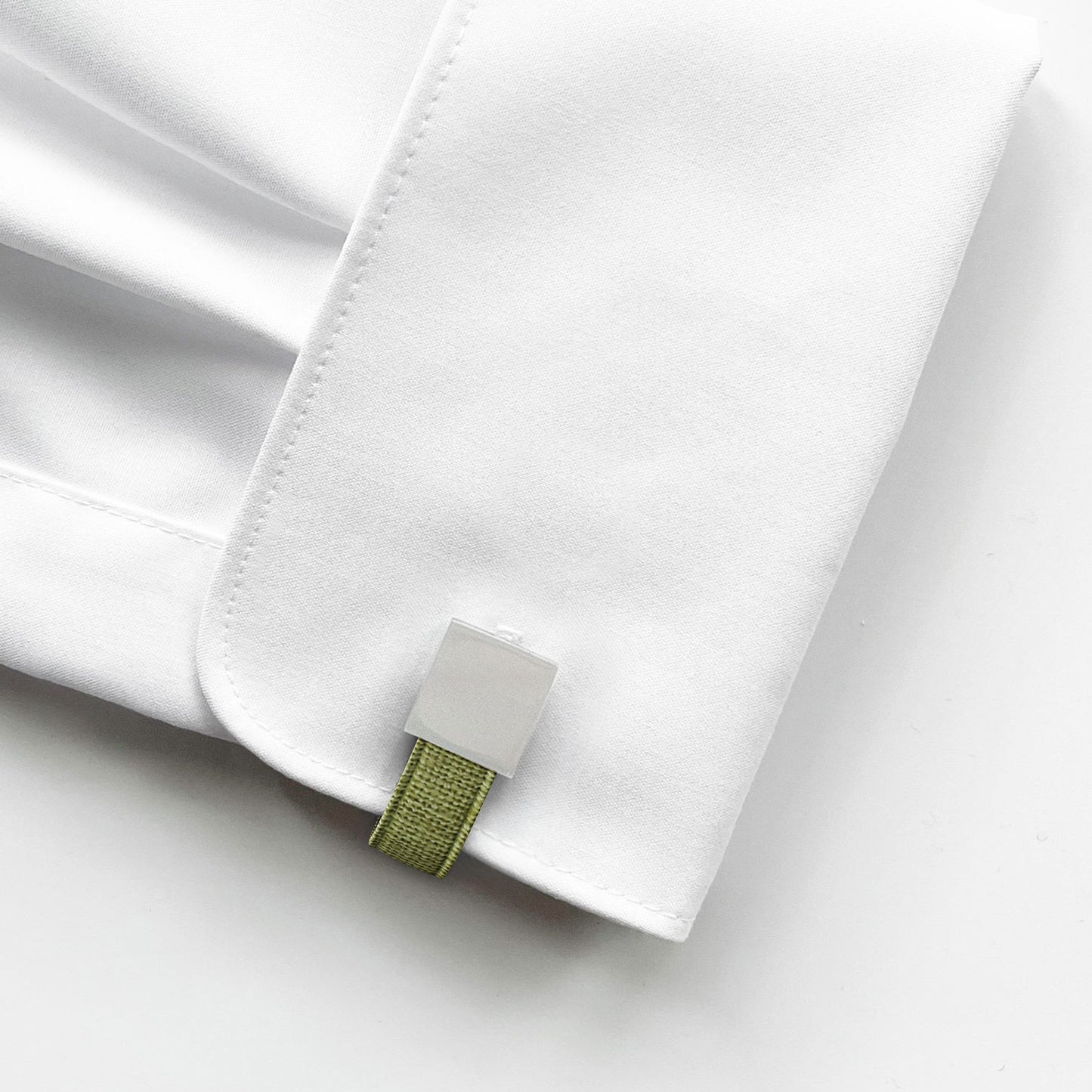 Square Loop Cufflinks – Pistachio Green | Peace Silk | Swivel Bar