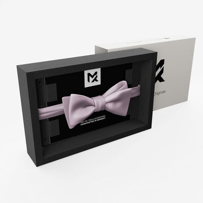 Smoke Lavender Bow Tie | Crêpe Satin Silk | Pre-Tied & Self-Tie