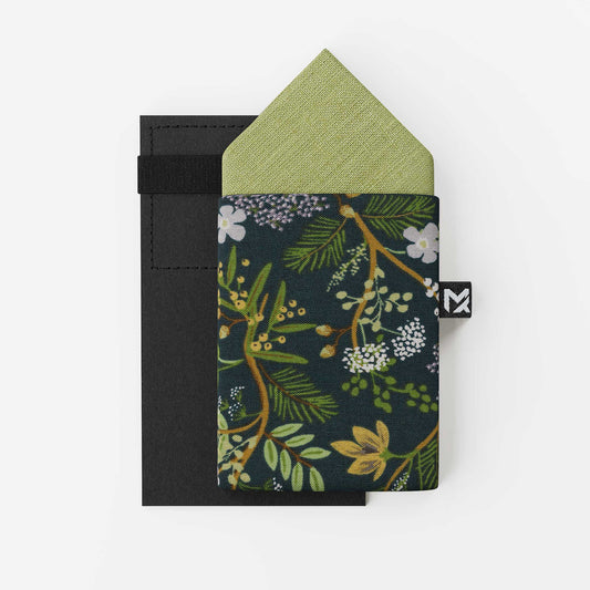 Green Floral Pocket Square – Botanic Garden & Pistachio | Peace Silk | Pre-Folded 2-in-1