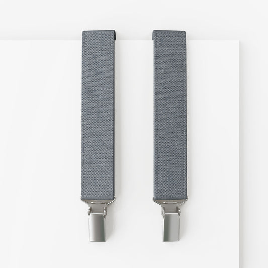 Fog Blue Suspenders – Peace Silk | Classic Y-Shape