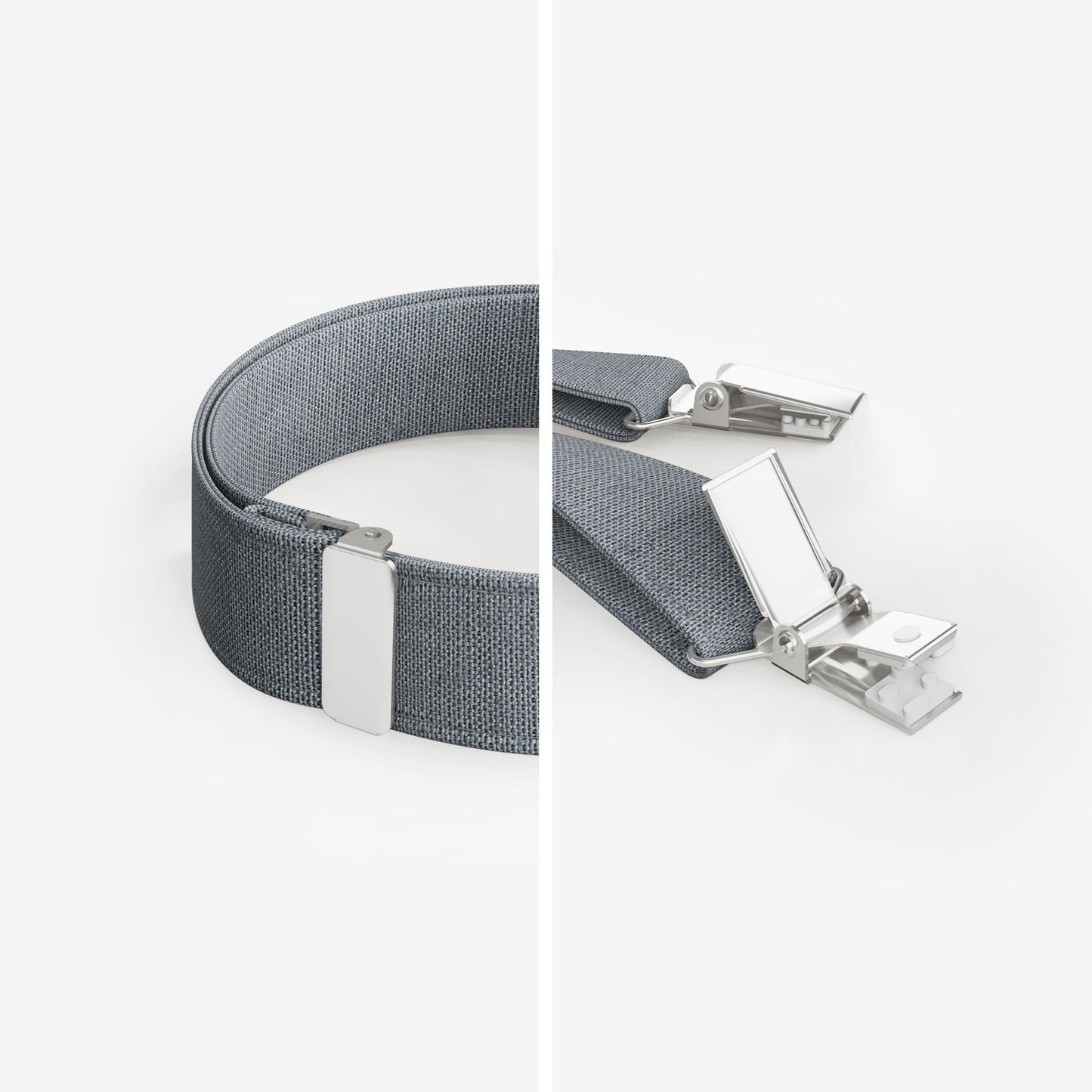 Fog Blue Suspenders – Peace Silk | Classic Y-Shape