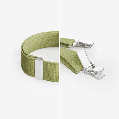 Pistachio Green Suspenders – Peace Silk | Classic Y-Shape