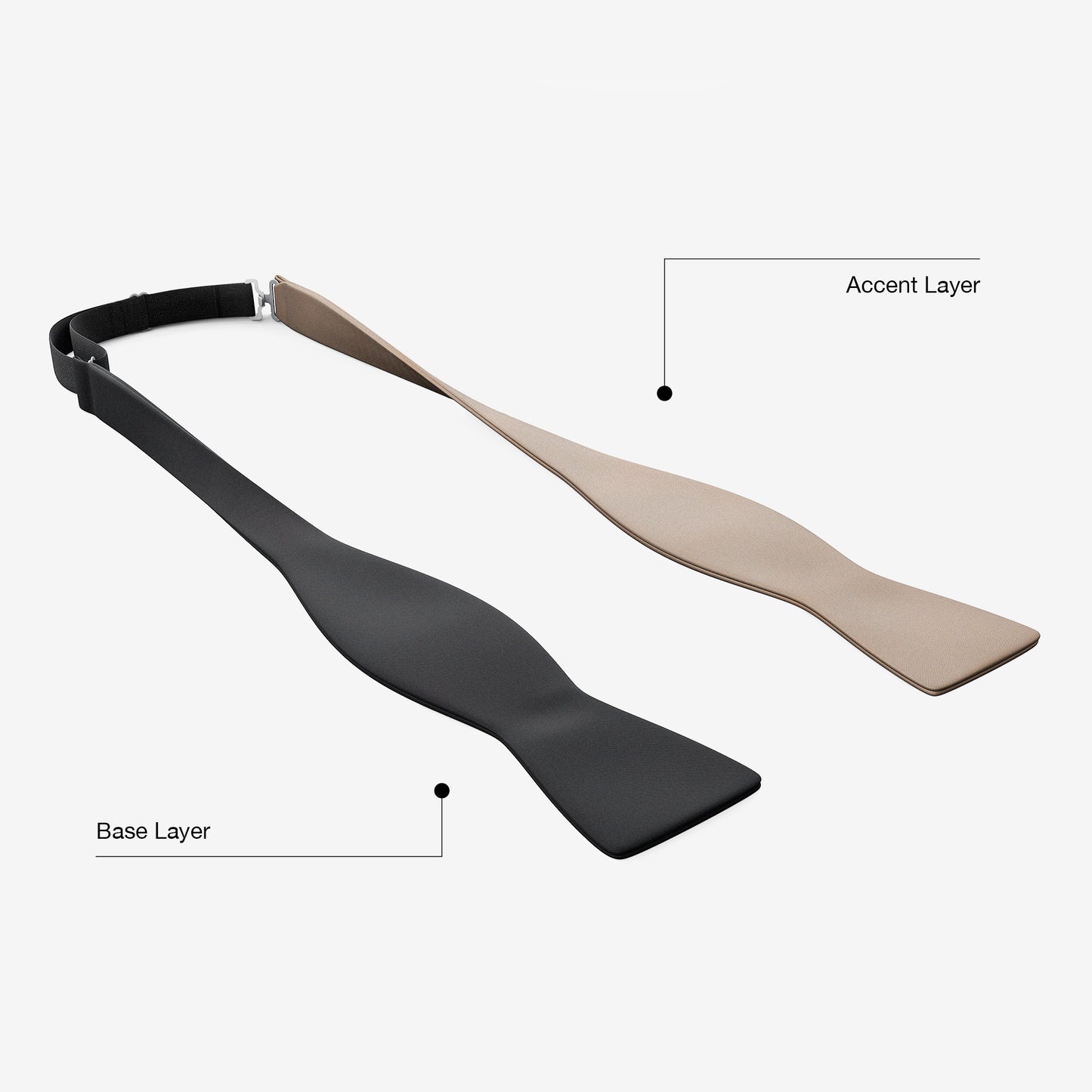 Accent Layer | Dune Beige | Crêpe Satin Silk