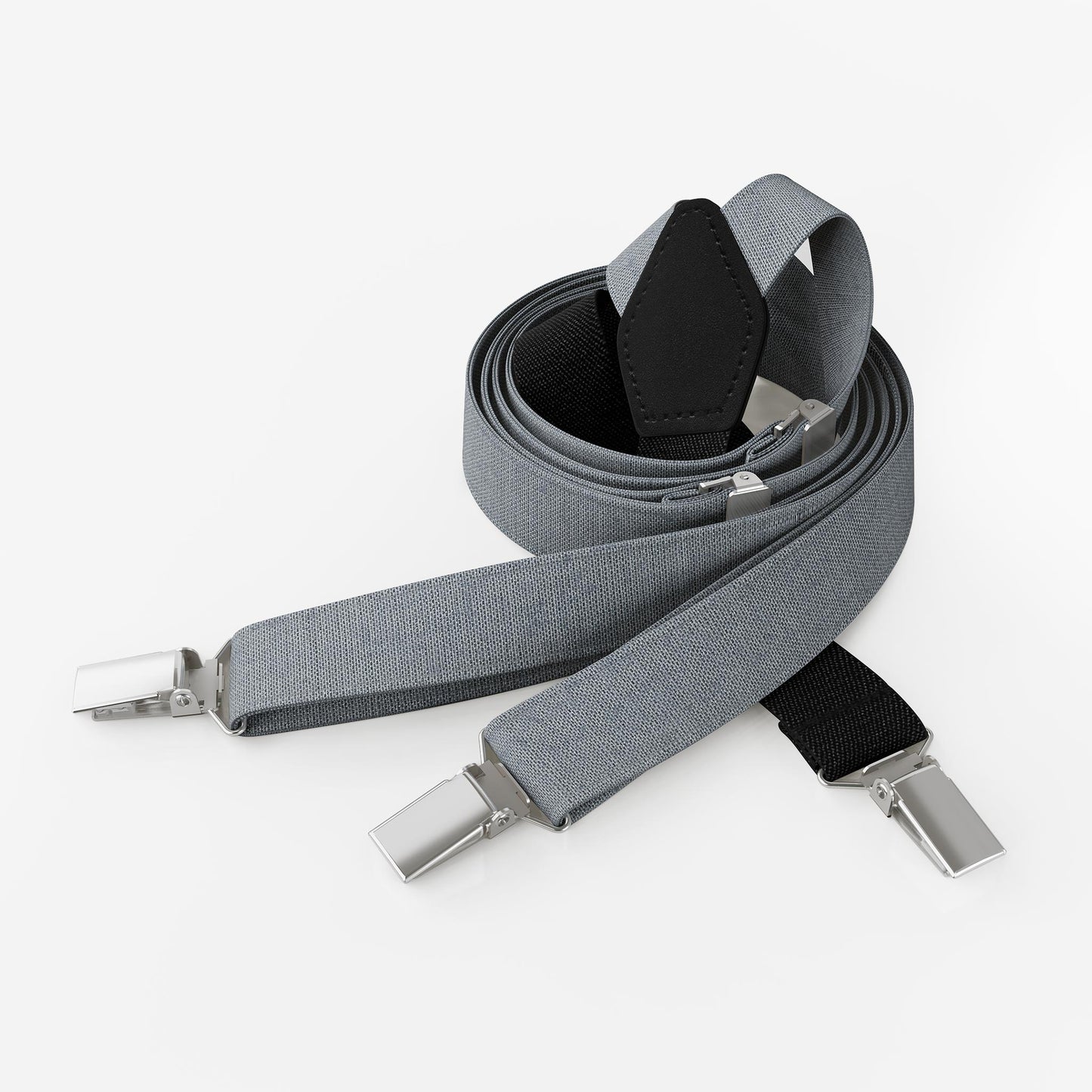 Fog Blue Suspenders – Peace Silk | Classic Y-Shape