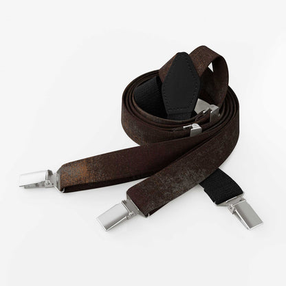 Brown Industrial Suspenders – Rust Brown | Cotton | Classic Y-Shape