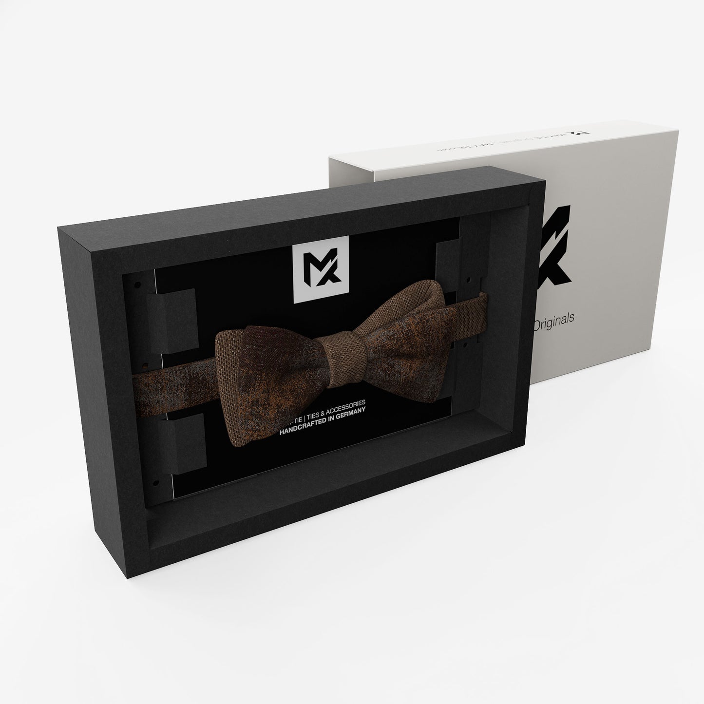 Brown Industrial Bow Tie – Rust Brown & Truffle | Peace Silk | Pre-Tied & Self-Tie
