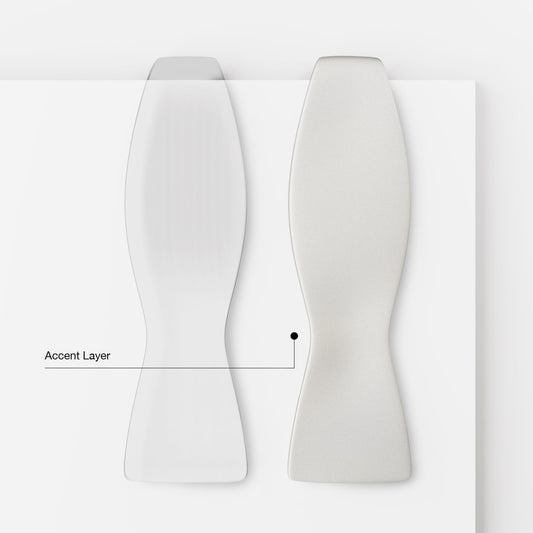 Accent Layer | Crème White | Crêpe Satin Silk