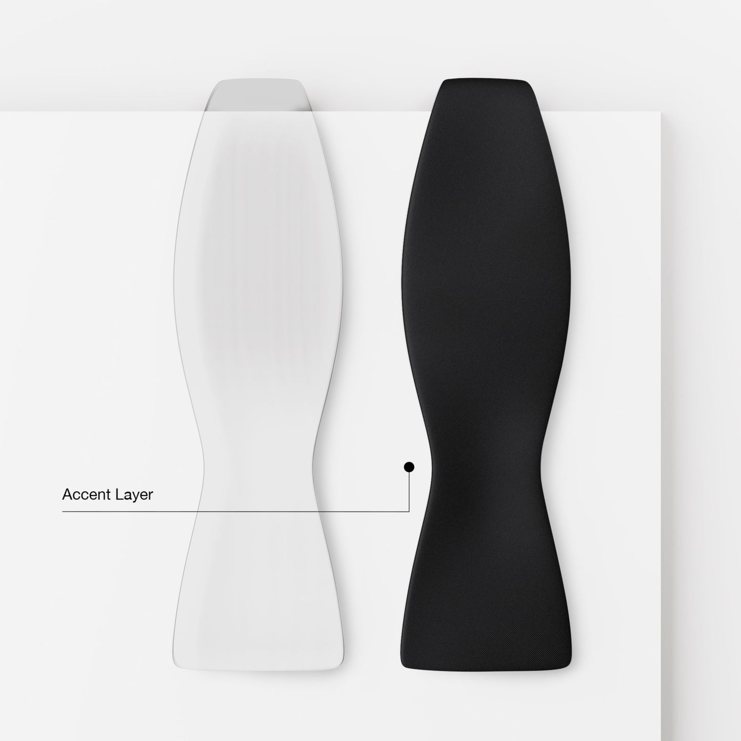 Accent Layer | Onyx Black | Crêpe Satin Silk