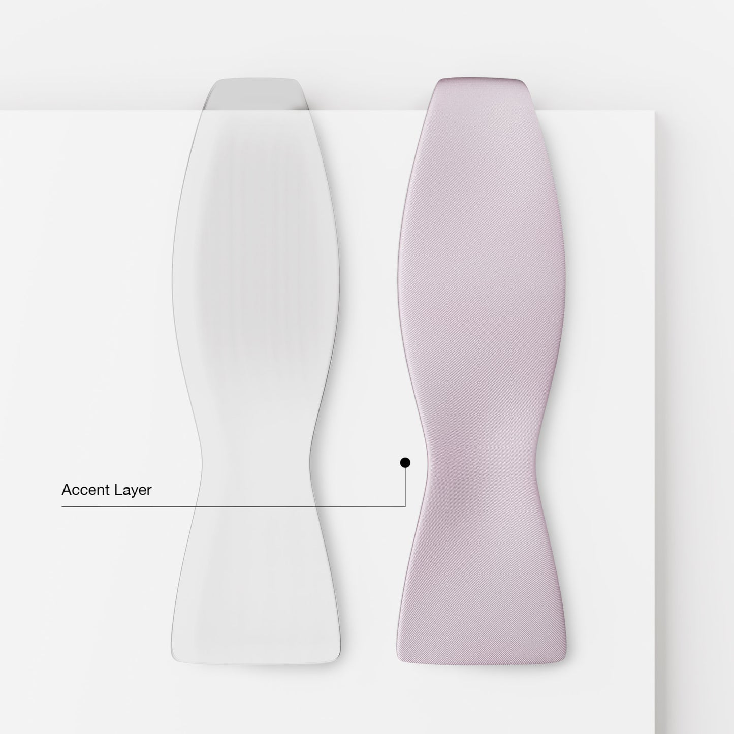 Accent Layer | Smoke Lavender | Crêpe Satin Silk