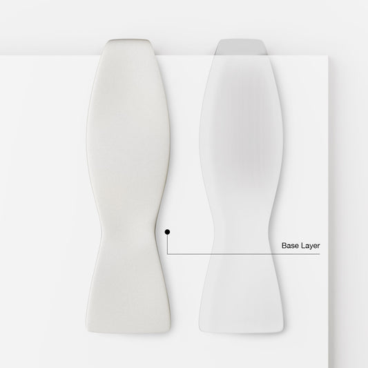 Base Layer | Crème White | Crêpe Satin Silk