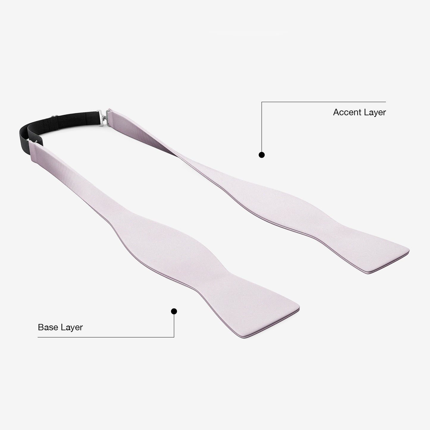 Smoke Lavender Bow Tie | Crêpe Satin Silk | Pre-Tied & Self-Tie