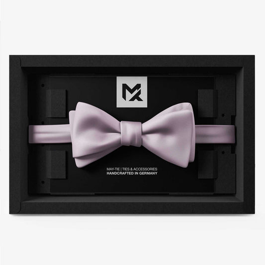 Smoke Lavender Bow Tie | Crêpe Satin Silk | Pre-Tied & Self-Tie